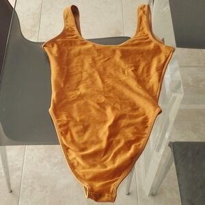 Softouch gold bodysuit/bathing suit